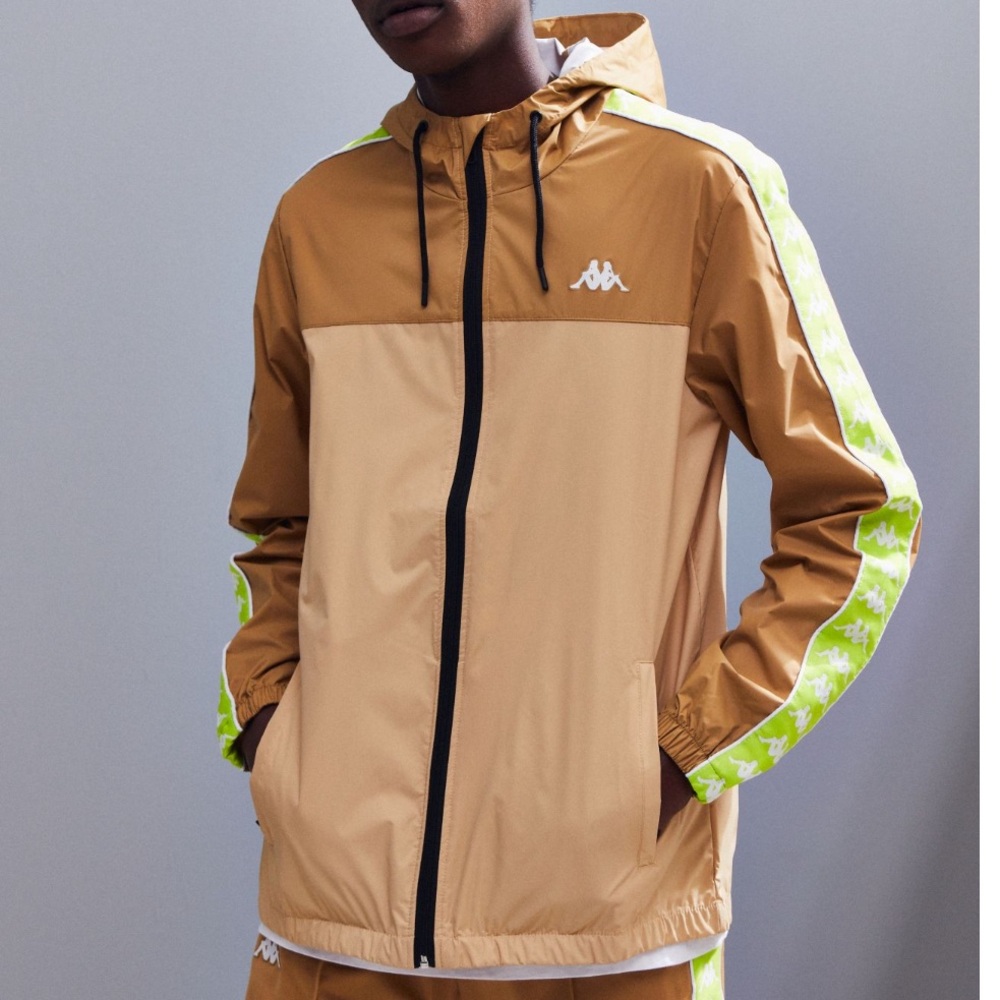 Kappa Banda Logo Dawson Windbreaker Size Small